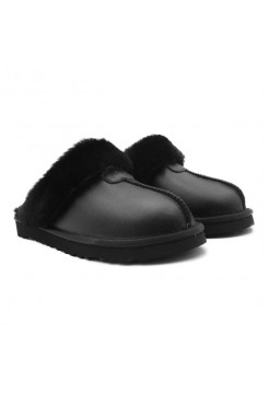 UGG Slippers Scufette Metallic Black