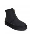 UGG Neumel Platform Zip Black угги ботинки на платформе с молнией