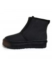 UGG Neumel Platform Zip Black угги ботинки на платформе с молнией