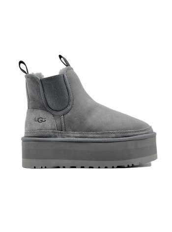 Ботинки женские UGG Neumel Platform Chelsea - Grey