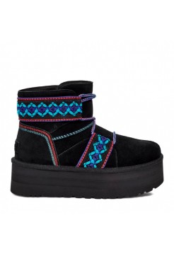 UGG Classic Mini II Braid Platform - Black