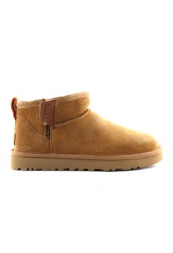 UGG Ultra Mini Zip Boot - Chestnut / Orange Soda