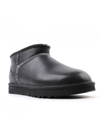 UGG Classic Ultra Mini LTHR Regen - Black