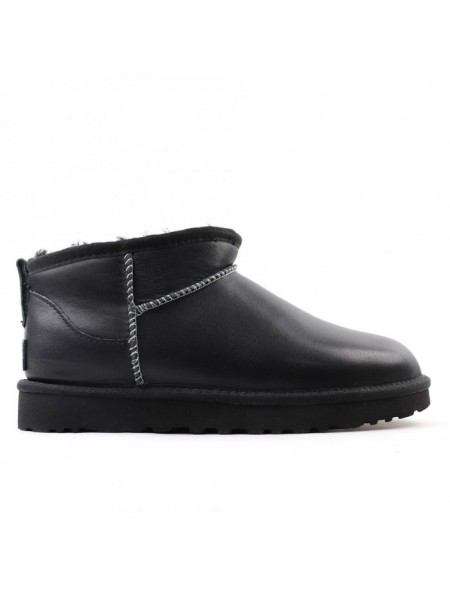 UGG Classic Ultra Mini LTHR Regen - Black