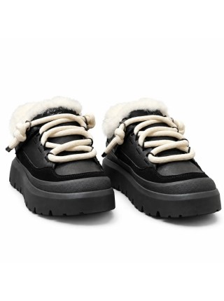 UGG Heritage Utility Trainer Sneaker - Leather Black