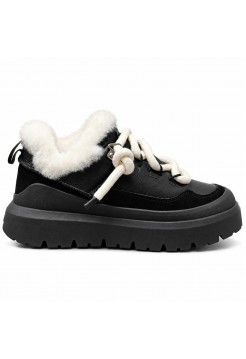 UGG Heritage Utility Trainer Sneaker - Leather Black