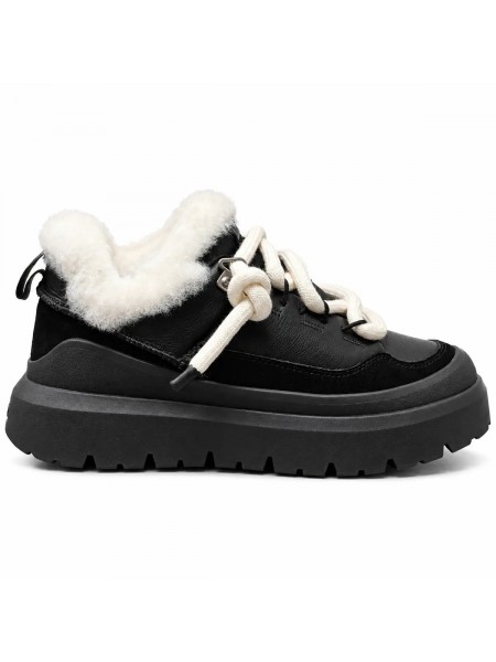 UGG Heritage Utility Trainer Sneaker - Leather Black