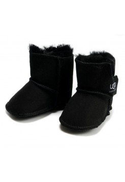 UGG Kids Erin Black Пинетки детские черные