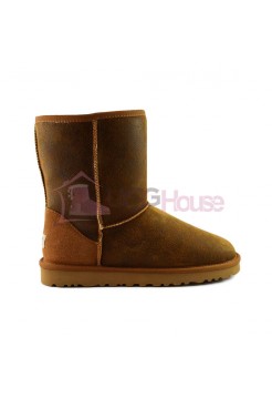 Мужские угги Рыжие бомберы UGG Men's Short – Chestnut Bomber