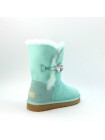 UGG Australia Bailey Bling Aqua Бирюзовые замшевые угги с пуговицей-кристаллом Swarovski