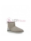UGG Classic Mini Serape Grey Угги серые мини "Мексиканская шаль"