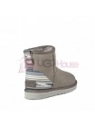 UGG Classic Mini Serape Grey Угги серые мини "Мексиканская шаль"