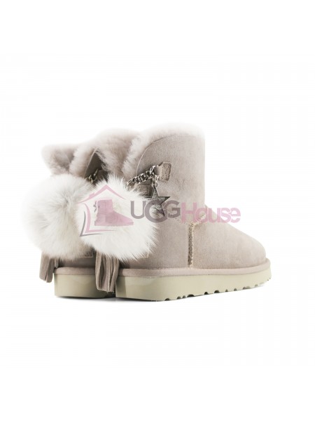 Угги UGG Mini Charm Goat Ash Light Grey