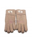 Мужские меховые перчатки Suede Dark Sand - 1006
