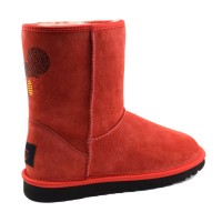 UGG Classic Short Mickey Crystal Угги Микки Маус Красные