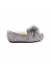 Женские Мокасины UGG Dacota Pom-Pom - Серые