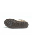 UGG Jewelled Metallic Sand угги с камнями и бусами бежевые обливные
