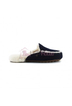 Меховые домашние тапочки Lane Slip On Loafer - Navy