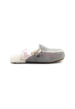 Меховые домашние тапочки Lane Slip On Loafer - Grey