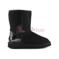 UGG Classic Short II Metallic Black