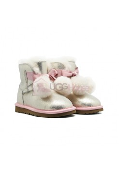 Угги Детские UGG Kids Gita Металлик - Розовые