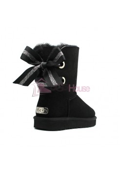 Угги UGG Bailey Bow Customizable - Seashell Black