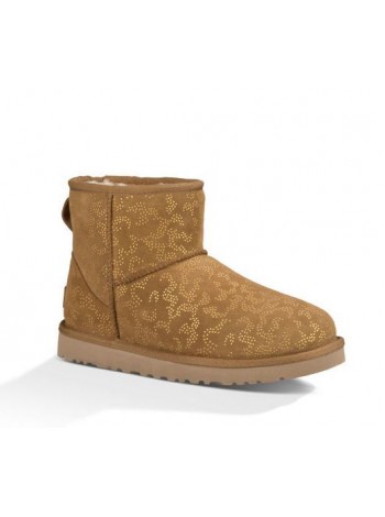 UGG Classic Mini Metallic Conifer Chestnut