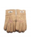 Мужские меховые перчатки Suede Sand - 1005