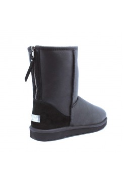 Угги Мужские с молнией обливные UGG ZIP - Black