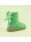 UGG Bailey Bow Mini Aqua Угги с ленточкой сзади мини бирюзовые