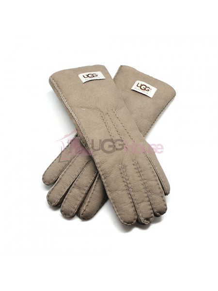 Женские удлиненные перчатки UGG Light Grey - 1029
