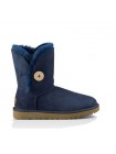 UGG Australia Bailey Button Navy II Угги короткие с пуговицей и с водоотталкивающей пропиткой Синие