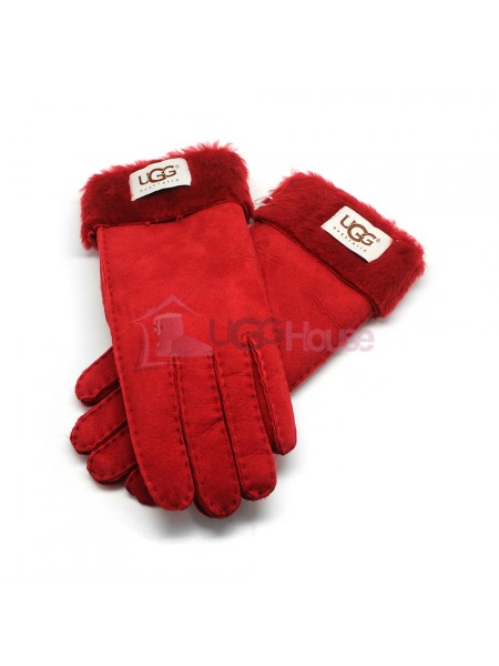 Женские перчатки UGG Red - 1042