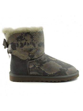 UGG Bailey Bow Snake Grey