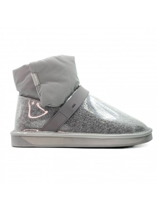 Ugg Clear Kids Quilty Boot Grey