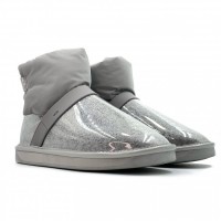 Ugg Clear Kids Quilty Boot Grey