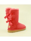 Угги с ленточками сзади красные UGG Bailey Bow Red