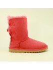 Угги с ленточками сзади красные UGG Bailey Bow Red