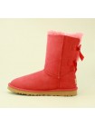 Угги с ленточками сзади красные UGG Bailey Bow Red