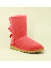 Угги с ленточками сзади красные UGG Bailey Bow Red