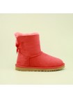 UGG Bailey Bow Mini Red Угги с ленточкой сзади мини Красные