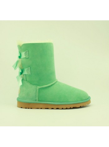 Угги с лентами бирюзовые UGG Bailey Bow Aqua