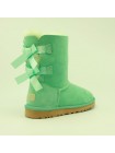 Угги с лентами бирюзовые UGG Bailey Bow Aqua