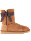 UGG Australia Josette Black угги с бантом черные