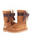 UGG Australia Josette Black угги с бантом черные
