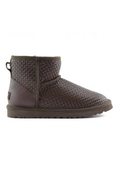UGG Australia Woven Men Chocolate Мужские плетеные угги шоколадные