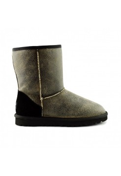 Мужские угги чёрные бомберы UGG Men's Short – Black Bomber