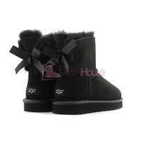 UGG Bailey Bow Mini II Metallic Black