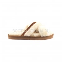 Меховые домашние тапочки Abela Natural