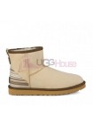UGG Classic Mini Serape Cream Угги кремовые мини "Мексиканская шаль"